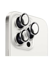 iPhone 16 Pro / 16 Pro Max Uyumlu Gerçek Safir Lens Koruyucu Görüntü Kalitesini Bozmayan Netlik (Beyaz)