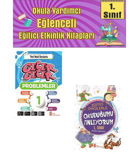1.Sınıf Yeni Nesil Sorularla Gıcır Gıcır Problem + Eğitici Öykülerle Okuduğumu Anlıyorum (Karışık)