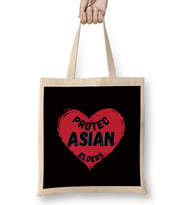 Protect Aapi Asian Elders Bez Çanta Uzun Saplı