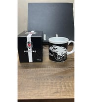 Beşiktaş Lisanslı Taraftar Seramik Kupa Siyah Beyaz