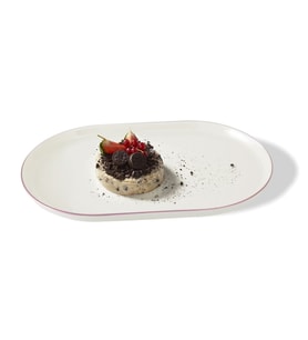 GÜRAL PORSELEN Bilbao 2 Parça 30x16 Cm Kayık Tabak Cooper Bakır