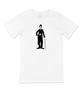 Charlie Chaplin Bastonlu Tişört