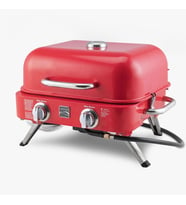 Kenmore KT-R40003-RD Gazlı 2 Ocaklı Masa Üstü Barbekü - Kırmızı
