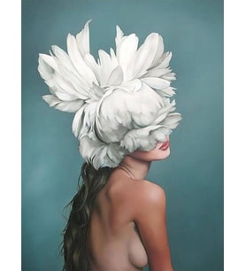 Çiçeklenmek 4 Sayılarla Boyama Seti 40x 50 cm (Tuvale Gerili)