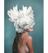 Çiçeklenmek 4 Sayılarla Boyama Seti 40x 50 cm (Tuvale Gerili)
