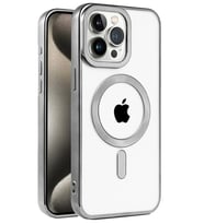 iPhone 15 Pro Max Kılıf Kronos Magsafe Kapak - Titanyum Gri