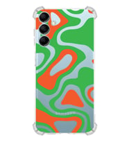 PrintiFy Samsung M14 Uyumlu Köşe Korumalı Renkli Desen Tasarımlı Şeffaf Silikon Kılıf
