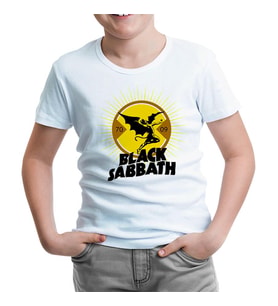 Black Sabbath - Devil Beyaz Çocuk Tshirt