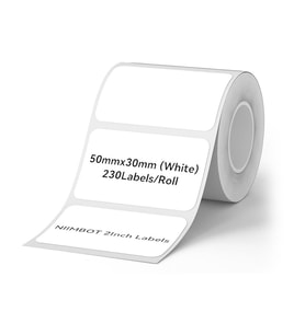 NIIMBOT T50x30mm 230 Adet Beyaz Etiket (B1,B21S,B3S)