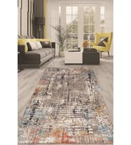 Dijital Kaymaz Taban Yıkanabilir Modern Renkli Salon Halısı Mutfak Halısı Yolluk ND-HT-1312 (Çok Renkli)