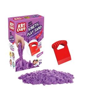 Art Sand Aksesuarlı Mor Oyun Kumu 500 Gr. - Kinetik Kum Seti - Natural Kum - Doğal Kum