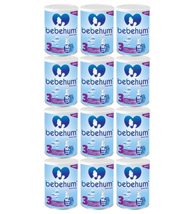 Bebehum 3 Numara Teneke Devam Sütü 9-12 Ay 400 gr x 12 Adet