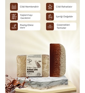 Pure and Shine EL YAPIMI DOĞAL KABAK LİFLİ KAHVE SABUNU