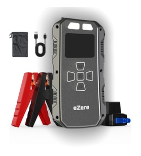 EZERE 4 in1  8000mAh Lastik Sisirme Pompası Ve Starter Akü Takviye Seti (Siyah)