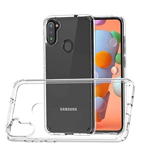 Coverzone Galaxy A11 ?le Uyumlu K?l?f Transparan Z-Coss GlassElegance TPU Tam Koruma Arka Kapak ?effaf Renk
