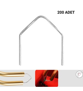 200 ADET 0,8MM V TİP PLASTİK KAYNAK ZIMBA TELİ