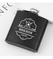 Kocaya Hediye içki Matarası 6 Oz Siyah