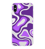 Apple iPhone XS Uyumlu Kapak Renkli Desen Tasarımlı Şeffaf Silikon Kılıf