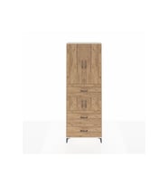 Arges Dolap 4 Raflı 3 Çekmeceli 4 Kapaklı 88x30x243 Aytaşı-Çam