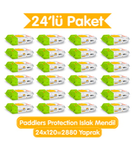 Paddlers Protection Islak Havlu 24x120 (2880 Yaprak)
