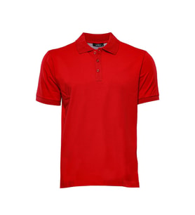 Polo Yaka Düz Kırmızı T-shirt  Wessi