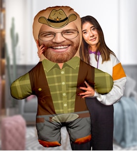 eJOYA Kişiye özel Yalnız Kovboy Peluş Oyuncak 100x80 cm 114818 (Yeşil)