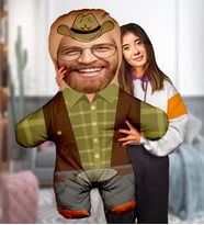 eJOYA Kişiye özel Yalnız Kovboy Peluş Oyuncak 100x80 cm 114818 (Yeşil)