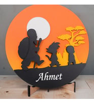 Renkli Ayaklı Dekoratif Tablo