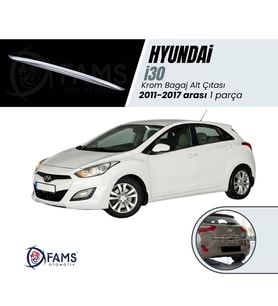 Hyundai i30 Krom Bagaj Alt Çıta 2011-2017 Arası Paslanmaz Çelik