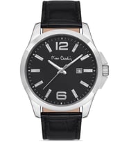 800411F08 Pierre Cardin Deri Kordon Erkek Kol Saati 30 Mt Su Gecirmez (Siyah)