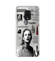 Redmi Note 9 Pro/Note 9S Uyumlu Taylor Swift Desenli Şeffaf Telefon Kılıfı