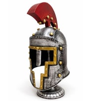 Metal Şövalye Miğferi Biblosu 53x16 cm Dekoratif Obje