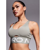 Nike Pro Indy Plunge-Support Bra Kadın Spor Bra Lila