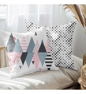 eJOYA Modern Tasarımlı 2'li Yastık İçi Ve Kırlent Kılıfı 45cm 113565