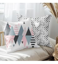 eJOYA Modern Tasarımlı 2'li Yastık İçi Ve Kırlent Kılıfı 45cm 113565