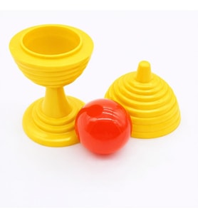 Sarı Renk Sihirli Kupa Top Kaybetme Oyunu 7 cm