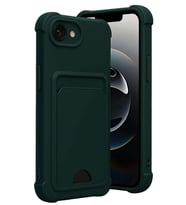 iPhone 16E Kelvin Kartvizitli Silikon - Koyu Yeşil