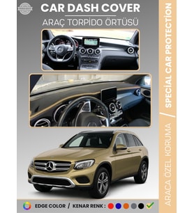 MERCEDES GLC (2015-2020) Torpido Örtüsü Panel Koruma Torpido Koruma Tam Uyum Çatlamayı Önler Kaymaz
