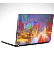 Işıklı Renkler Soyut Laptop Sticker 12 İnch (29X24CM)