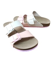 Fly Soft S902.060 Kadın İki Tokalı Comfort Terlik (Bej - Pembe)