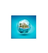 DBSanatevi Baloncuk Içinde Hayat Tablo 50 X 50 Cm