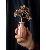 Çakra Taşı El Yapımı 4x18cm Doğal Taş Dekoratif Hayat Ağacı