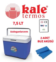 Kale Termos -7,5 Litre Oto Pinik Kamp  Termosu Buz Akülü