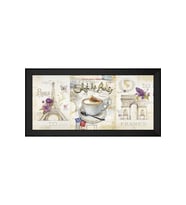 Manzara Temalı Kanvas Tablo 80 x 110 cm Siyah Çerçeve