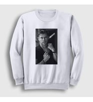 Presmono Unisex Beyaz Grayscale Chris Hemsworth Sweatshirt 358713tt (Beyaz)