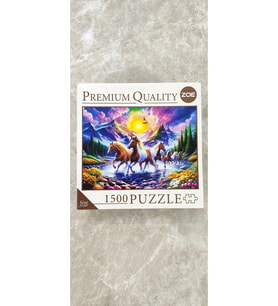 ZOE PREMIUM QUALITY 1500 PARÇA ORJİNAL KUTULU PUZZLE GALLOPING IN THE VALLEY OF DREAMS