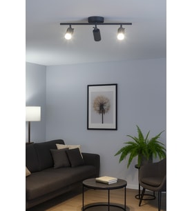 Modern 3'lü antrasit spot avize, salon, mutfak ve banyo için ideal seçim