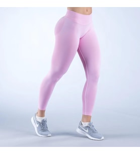 DFYNE Seamless Scrunch Tayt - Baby Pink