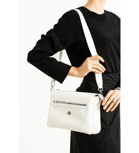 Orijinal Kadın Beyaz Lüks Ayarlanabilir Askılı Omuz Çantası Shoulder Bag 235014MH (STD)