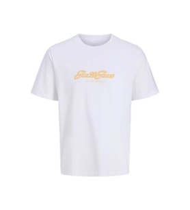 Jack & Jones Jorcatskılls Square Brandıng Tee Ss Cn Beyaz Erkek T-Shirt 12290856